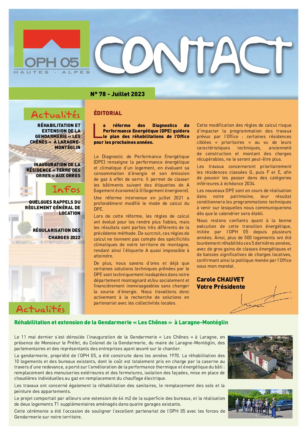 Contact N° 78 OPH05